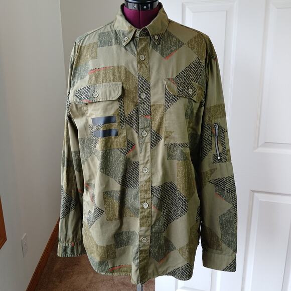 Jack & Jones Core Dylan Shacket XL Regular avocado long sleeve button-up shirt - Picture 6 of 16